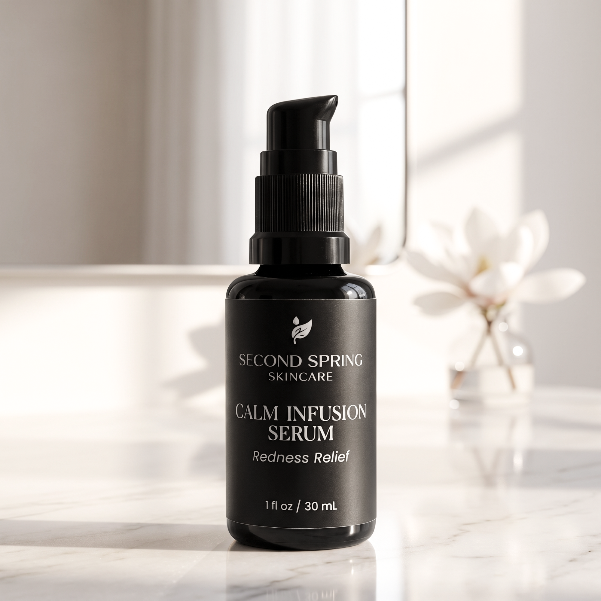 Second Spring Skincare Calm Infusion Serum lifestyle image
